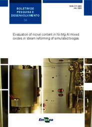 Capa do material: Evaluation of nickel content in Ni-Mg-Al mixed oxides in steam reforming of simulated biogas