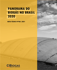 Capa do material: Panorama do Biogás no Brasil 2020