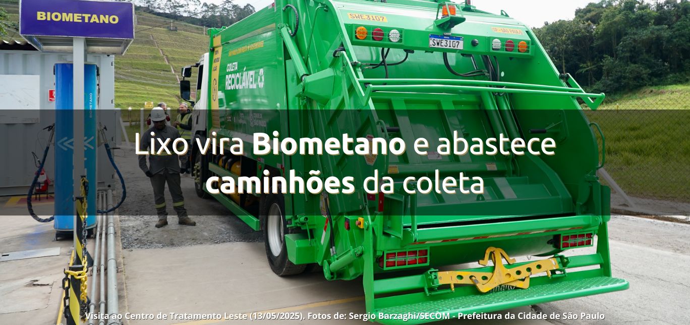 Lixo vira Biometano e abastece caminhões da coleta