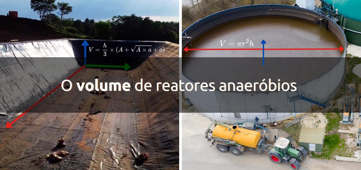 Volume de reatores anaeróbios