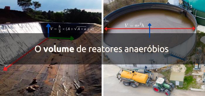 Volume de reatores anaeróbios
