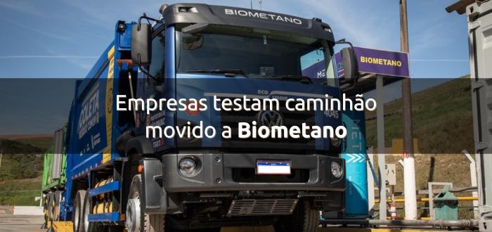 Empresas testam caminhão movido a Biometano