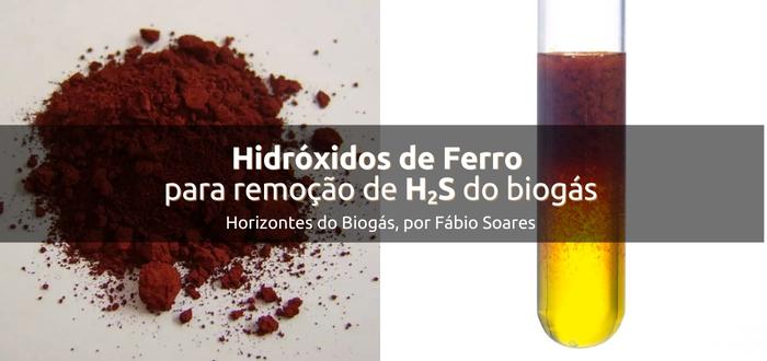 Hidróxidos de ferro na remoção de H2S do biogás