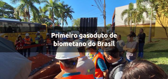 Primeiro gasoduto de biometano do Brasil