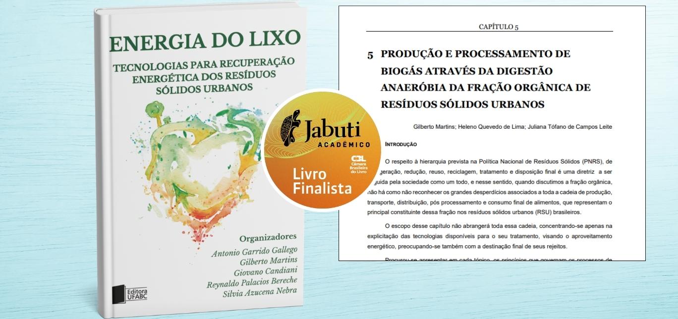 Livro "Energia do Lixo" é finalista do Prêmio Jabuti Acadêmico