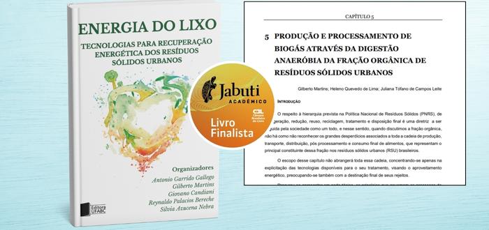 Livro "Energia do Lixo" é finalista do Prêmio Jabuti Acadêmico