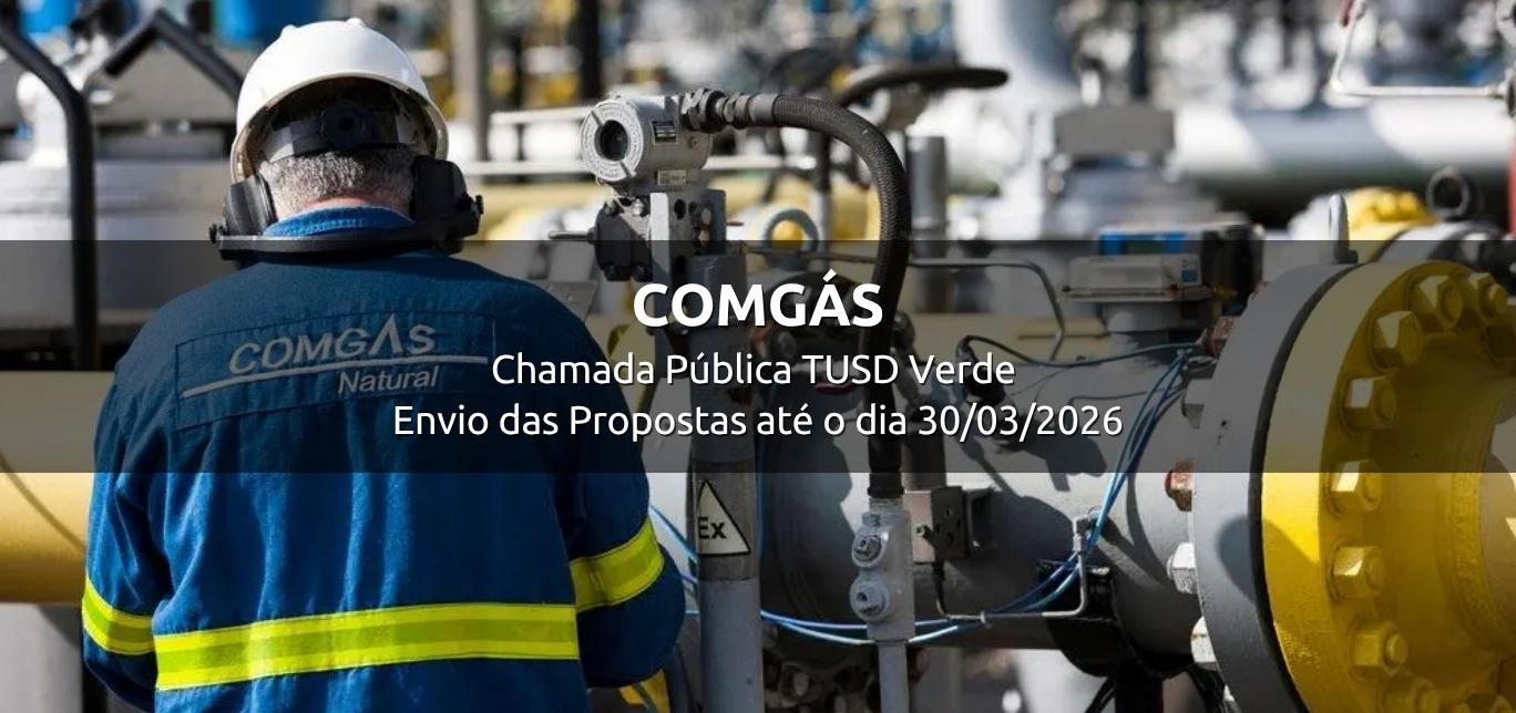 TUSD-Verde: Chamada Pública da Comgás para interconexão de plantas de biometano