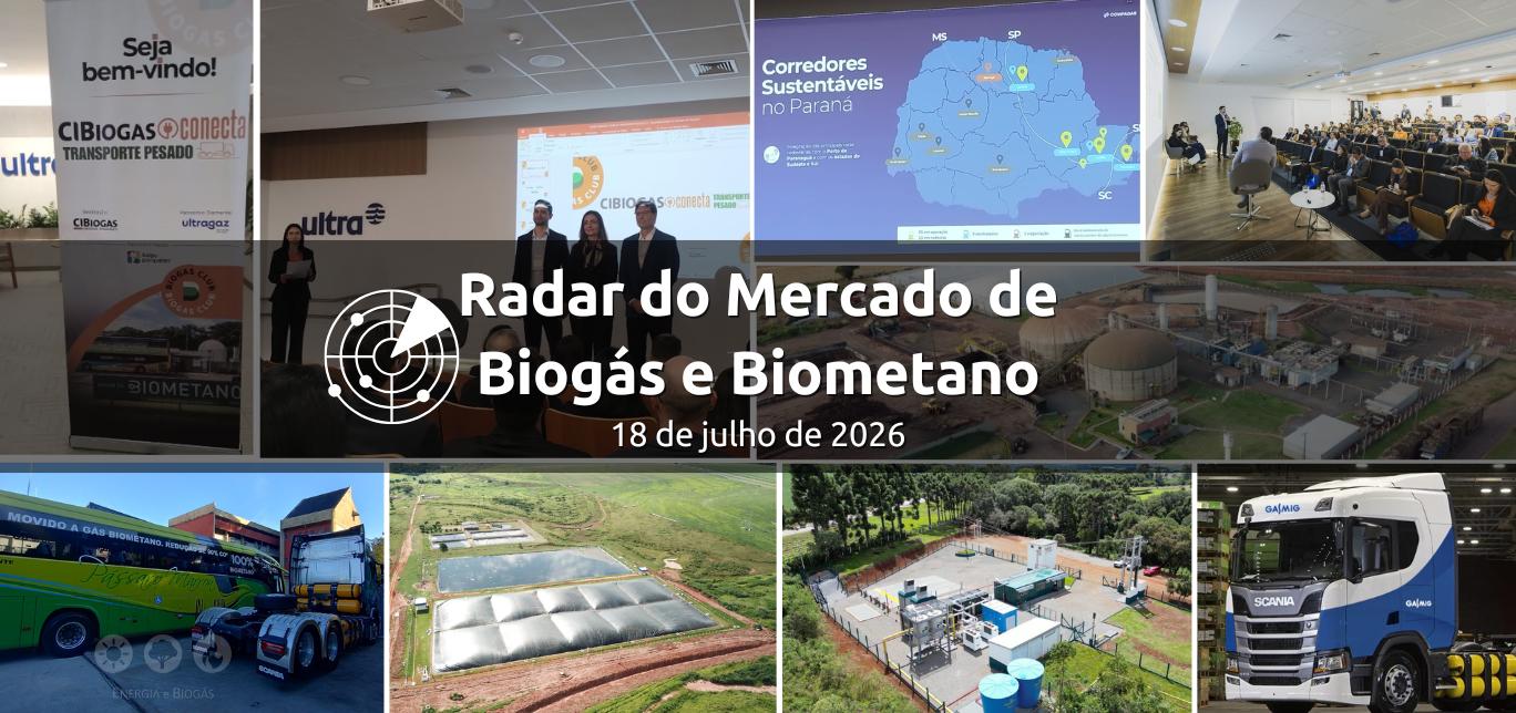 Radar do Mercado de Biogás e Biometano (18 de julho)