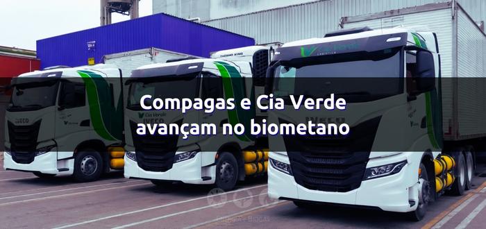Compagas e Cia Verde avançam no biometano com plano para incorporar 100 novos caminhões à frota